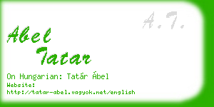 abel tatar business card